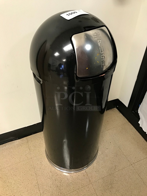 United Metal Receptacle Fire Fighter Pop-Top 15 Gallon Trash Cans