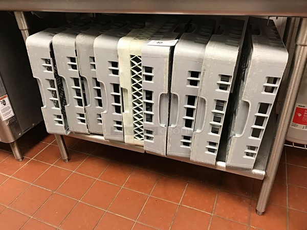 Nine Assorted Disk Racks