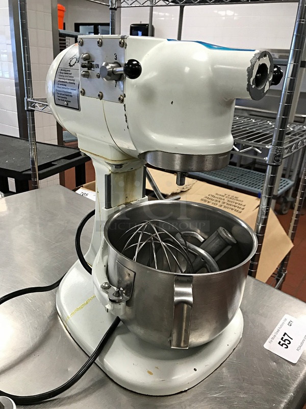 Hobart Countertop 5qt Mixer Includes Bowl & Attachments, 115v 1ph, Tested & Working!