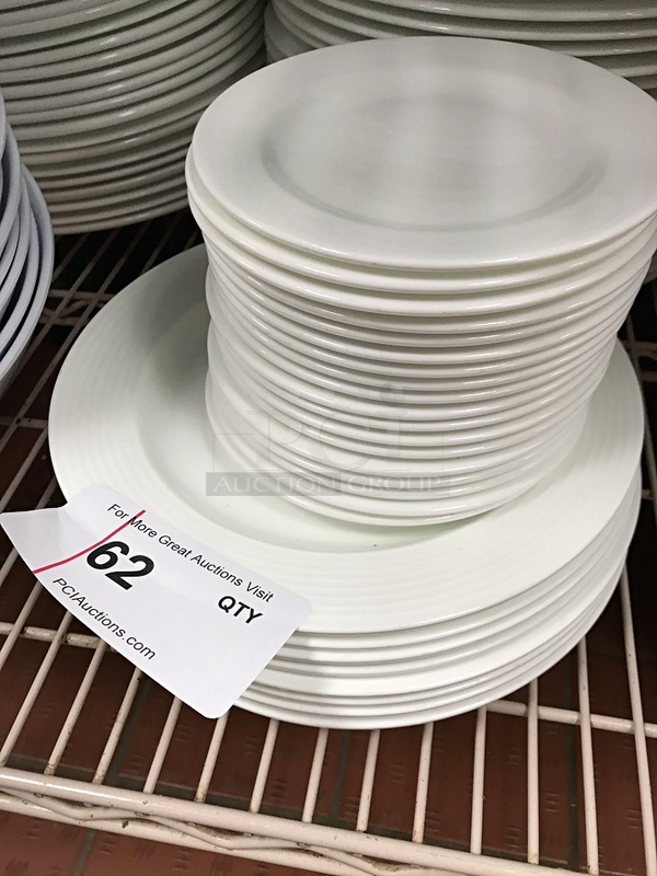 White Porcelain Dinner Plates & Wise Plates