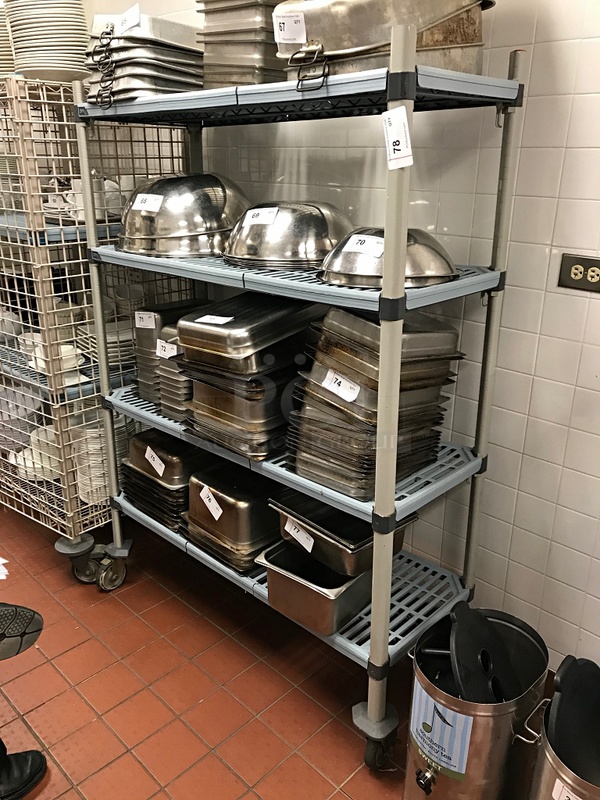 Metro Max Q Rack w/ 4 Shelves on Casters (does not include contents)