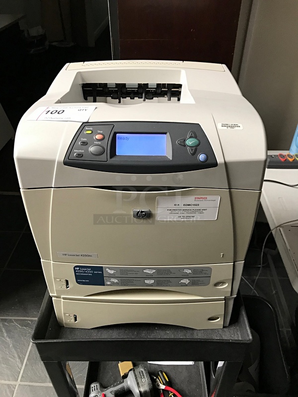 HP LaserJet 4250tn Networkable Laser Printer, 115v 1ph, Tested & Working!