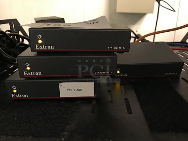 Four Extron DTP HDMI 301 Tx Long Distance HDMI Twisted Pair Extenders, Tested & Working!