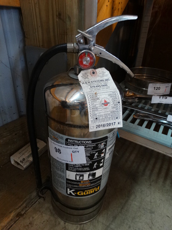 Ansul K Guard Wet Chemical Fire Extinguisher. 7x8x22
