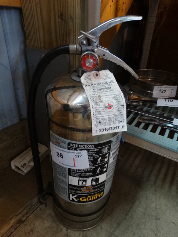 Ansul K Guard Wet Chemical Fire Extinguisher. 7x8x22 - Image 1 of 5