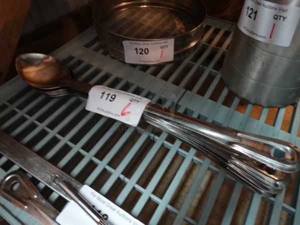 6 Metal Serving Spoons. 18.5". 6 Times Your Bid! - Image 1 of 3