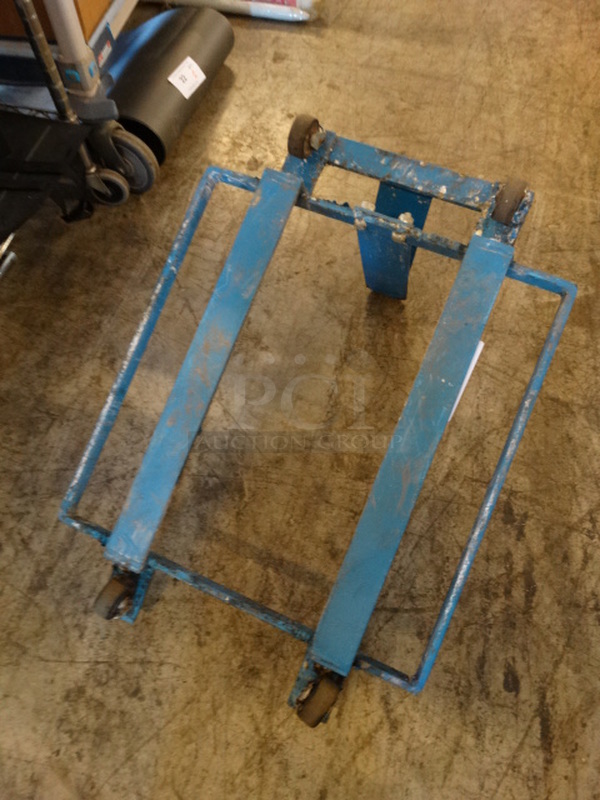 Metal Blue Dolly on Casters. 19x28x16 - Image 4 of 4