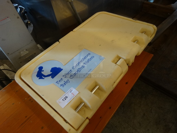 White Poly Wall Mount Diaper Changing Station. 35x20x4 - Image 2 of 6