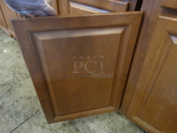 Wood Pattern Cabinet Frame w/ 2 Doors. 37x25x35 - Image 2 of 4