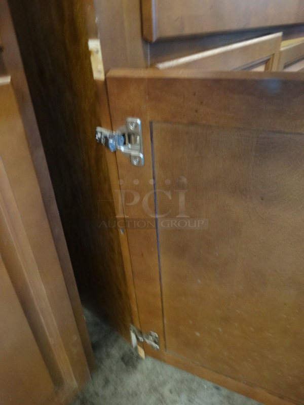 Wood Pattern Cabinet Frame w/ 2 Doors. 37x25x35 - Image 3 of 4