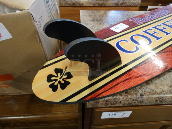 Surfboard Shaped Sign. 60x7x15 - Image 2 of 5