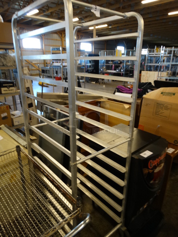 Metal Commercial Pan Transport Rack on Commercial Casters. 20x26x69 - Image 3 of 4