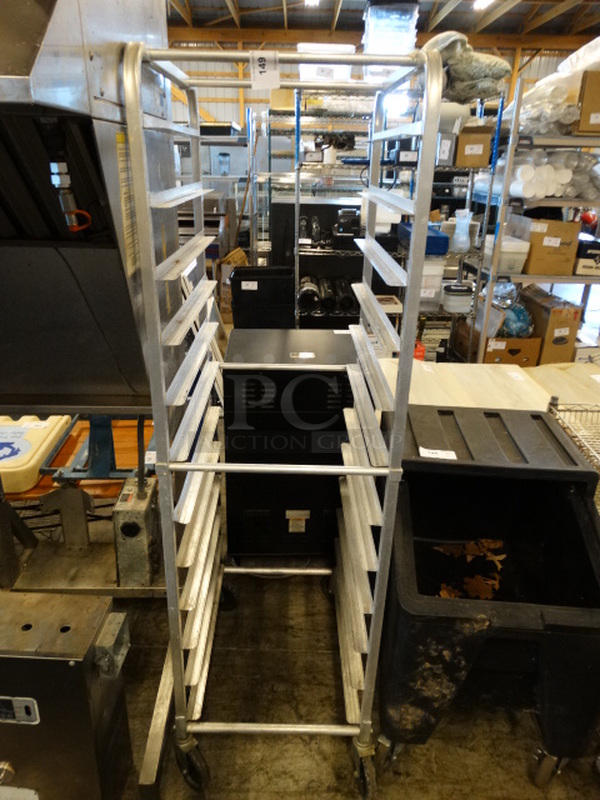 Metal Commercial Pan Transport Rack on Commercial Casters. 20x26x69