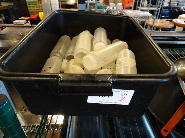 13 Poly Condiment Bottles. 2.5x2.5x8. 13 Times Your Bid! - Image 1 of 3