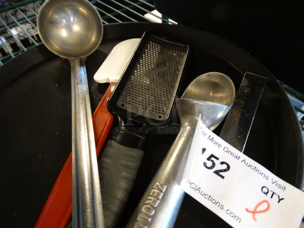 All One Money! Lot of Various Utensils on Serving Tray! - Image 3 of 3