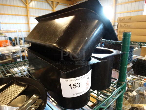 3 Black Poly Bins. 16x5.5x5. 3 Times Your Bid! - Image 3 of 3