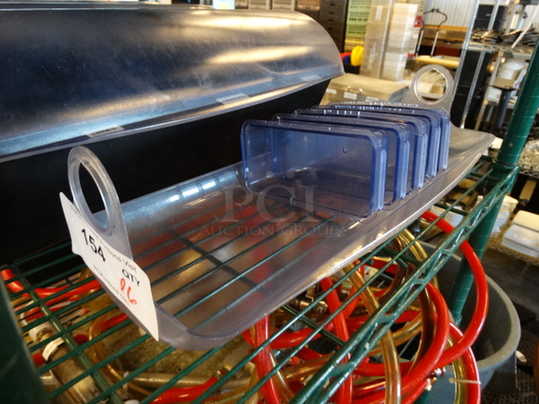 All One Money! Lot of Lid and 5 Drop Ins for Bar Topping Rail! - Image 1 of 3