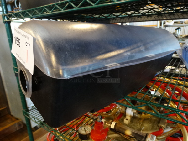 San Jamar Poly Bar Topping Rail w/ Lid and Drop Ins. 18x6x7 - Image 1 of 3