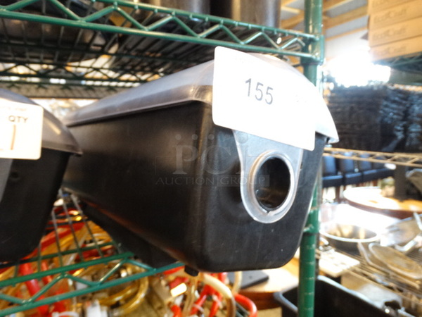 San Jamar Poly Bar Topping Rail w/ Lid and Drop Ins. 18x6x7 - Image 3 of 3