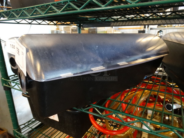 San Jamar Poly Bar Topping Rail w/ Lid and Drop Ins. 18x6x7 - Image 1 of 4