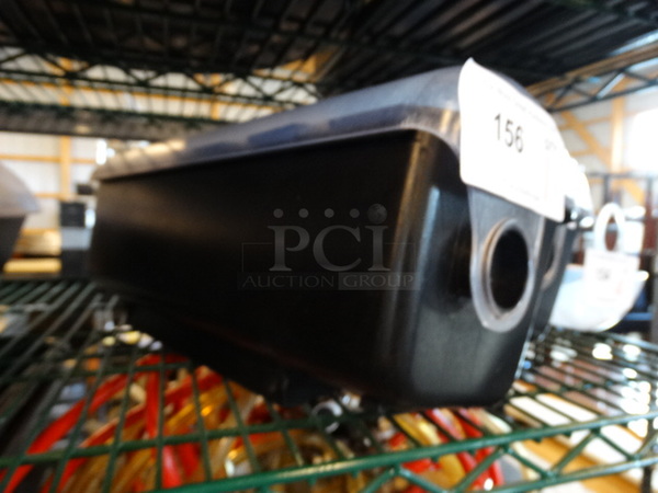 San Jamar Poly Bar Topping Rail w/ Lid and Drop Ins. 18x6x7 - Image 4 of 4