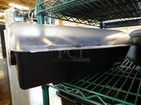 San Jamar Poly Bar Topping Rail w/ Lid and Drop Ins. 18x6x7 - Image 1 of 3