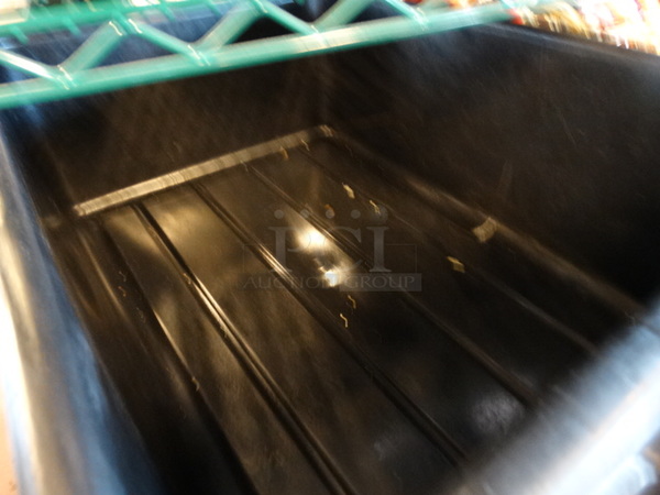 2 Black Poly Bus Bins. 21.5x15.5x7. 2 Times Your Bid! - Image 2 of 3
