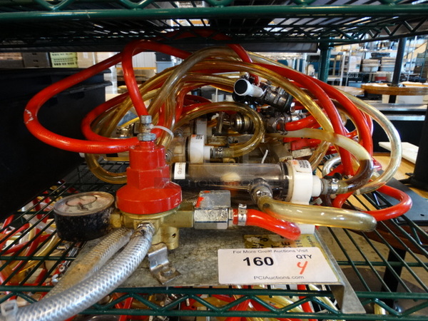 4 Micro Matic Metal Commercial Couplers w/ Gauge and Metal Panel. 4 Times Your Bid! - Image 1 of 3