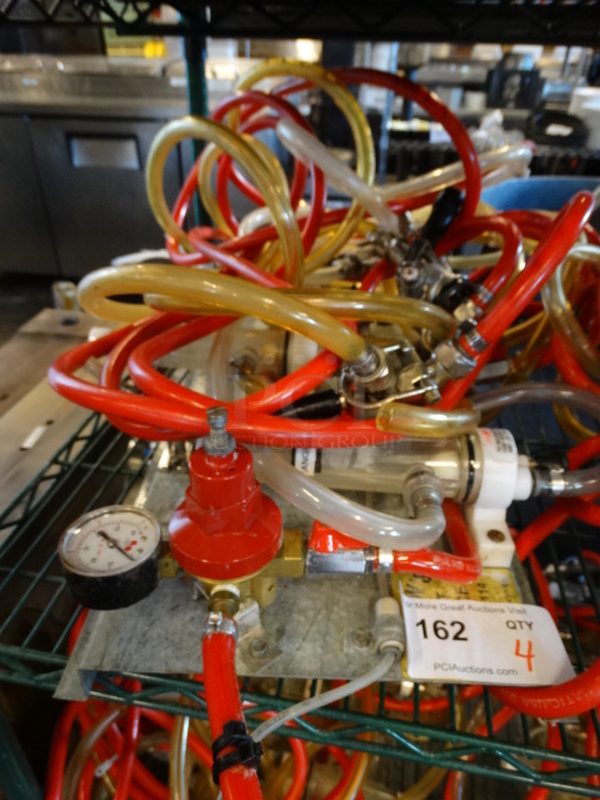 4 Micro Matic Metal Commercial Couplers w/ Gauge and Metal Panel. 4 Times Your Bid! - Image 1 of 3