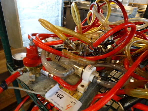 4 Micro Matic Metal Commercial Couplers w/ Gauge and Metal Panel. 4 Times Your Bid! - Image 2 of 3