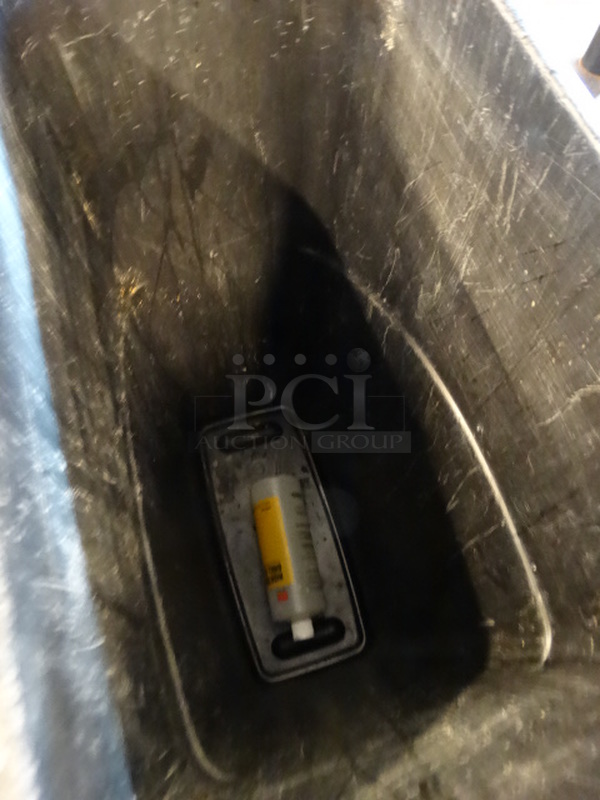 2 Black Poly Slim Jim Trash Cans. 11x20x30. 2 Times Your Bid! - Image 4 of 4