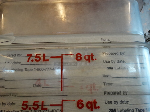 9 Poly Clear Containers w/ 9 Lids. 9x9x9. 9 Times Your Bid! - Image 3 of 3