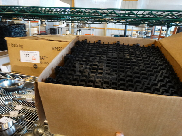 All One Money! Lot of 2 Boxes of Black Bar Mat Pieces! 12x12 - Image 3 of 5