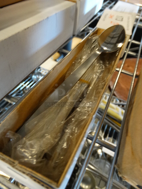 24 BRAND NEW IN BOX! Metal Iced Tea Spoons. 7.5". 24 Times Your Bid! - Image 3 of 3