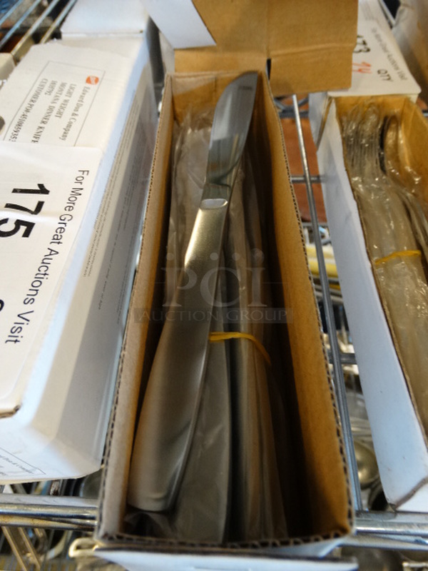 24 BRAND NEW IN BOX! Metal Knives. 8.5". 24 Times Your Bid! - Image 1 of 4