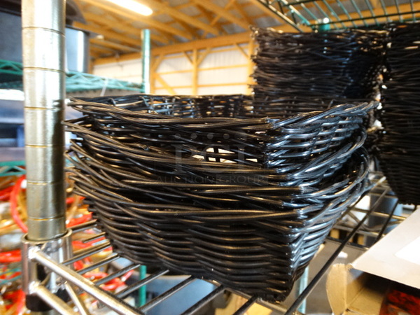24 Black Bread Baskets. 9.5x7x2.5. 24 Times Your Bid! - Image 2 of 3