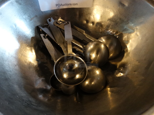 All One Money! Lot of Metal Teaspoons in Metal Bowl! - Image 2 of 4