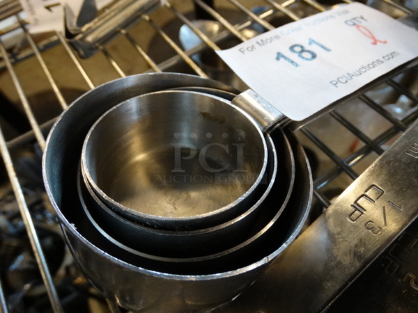 All One Money! Lot of Metal Dry Measuring Cups! - Image 3 of 4