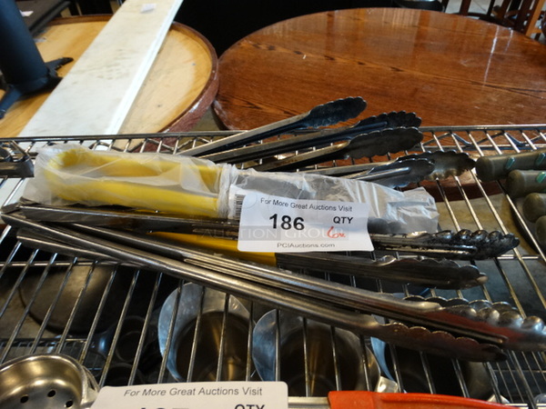 6 Metal Tongs. Includes 16". 6 Times Your Bid! - Image 1 of 3