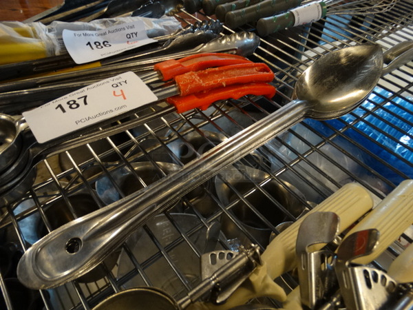 8 Metal Serving Spoons. 16". 8 Times Your Bid! - Image 1 of 3