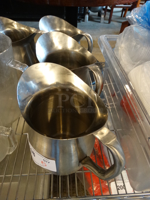 5 Metal Pitchers. 10x6x9.5. 5 Times Your Bid! - Image 2 of 3