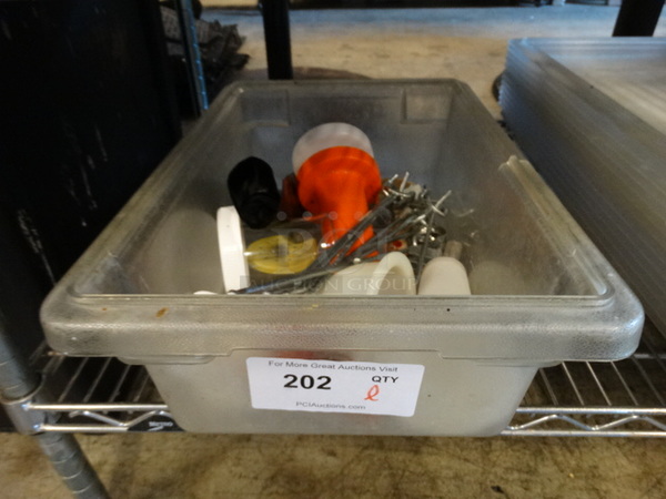All One Money! Lot of Various Items in Poly Clear Bin! - Image 1 of 3