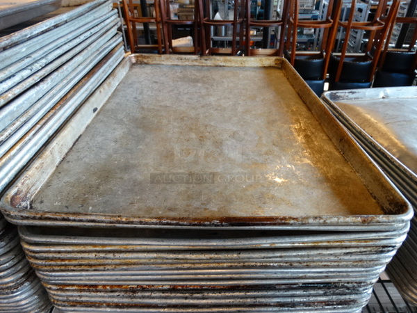 10 Metal Full Size Baking Pans. 18x26x1. 10 Times Your Bid! - Image 1 of 3