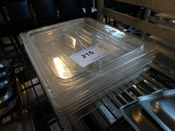 7 Poly Clear 1/2 Size Drop In Bin Lids. 7 Times Your Bid! - Image 2 of 3