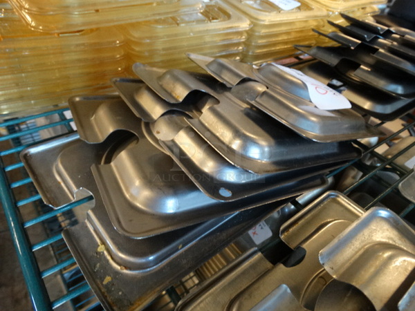 10 Stainless Steel 1/6 Size Drop In Bin Lids. 10 Times Your Bid! - Image 2 of 3