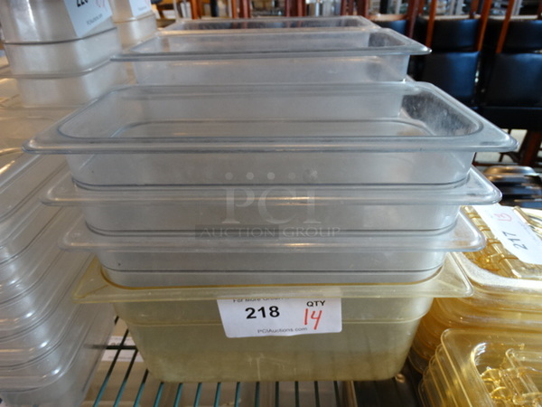 14 Poly 1/3 Size Drop In Bins. 1/3x6. 14 Times Your Bid! - Image 1 of 3