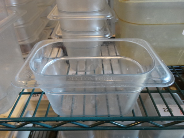 6 Poly Clear 1/9 Size Drop In Bins. 1/9x4. 6 Times Your Bid!