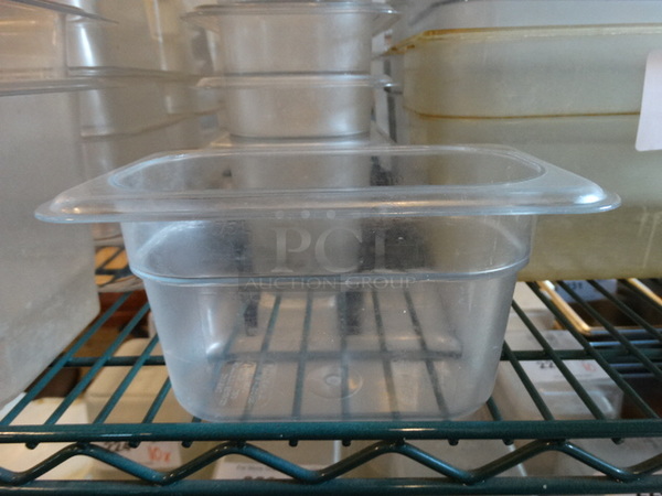 10 Poly Clear 1/9 Size Drop In Bins. 1/9x4. 10 Times Your Bid! - Image 2 of 4