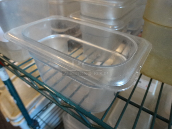 10 Poly Clear 1/9 Size Drop In Bins. 1/9x4. 10 Times Your Bid! - Image 3 of 4