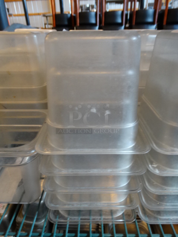 10 Poly Clear 1/6 Size Drop In Bins. 1/6x6. 10 Times Your Bid! - Image 3 of 3